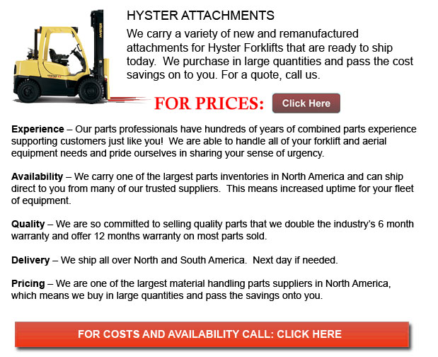 Attachment for Hyster Forklifts