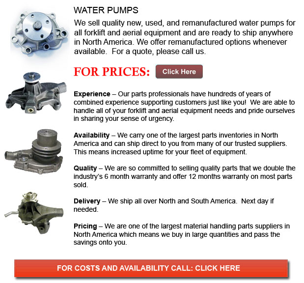 Forklift Water Pump