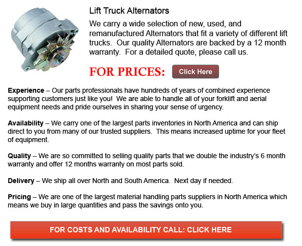 Alternator for Forklift