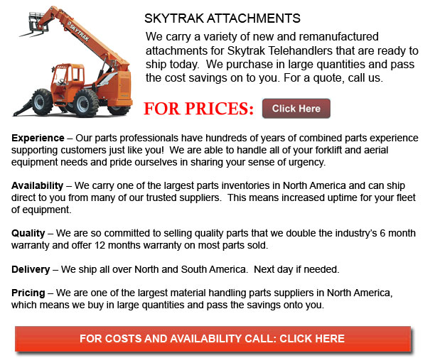 Attachments for Skytrak