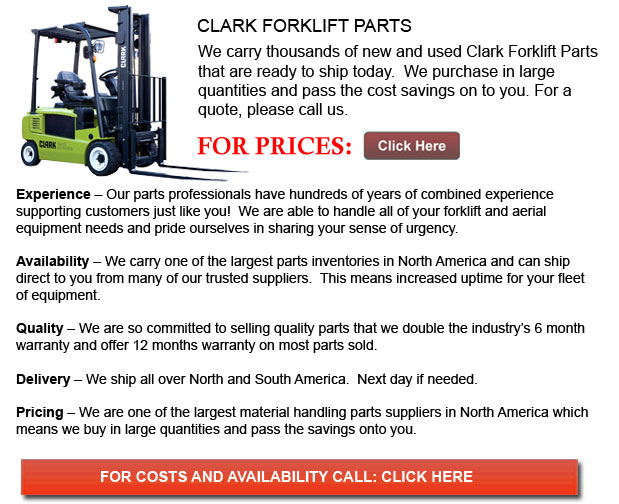 Clark Forklift Parts Fairfield California