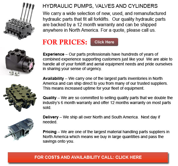 Hydraulic Pump, Valves and Cylinders