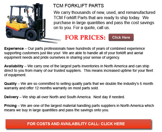 Louisiana TCM Forklift Parts | New and Used Inventory Available