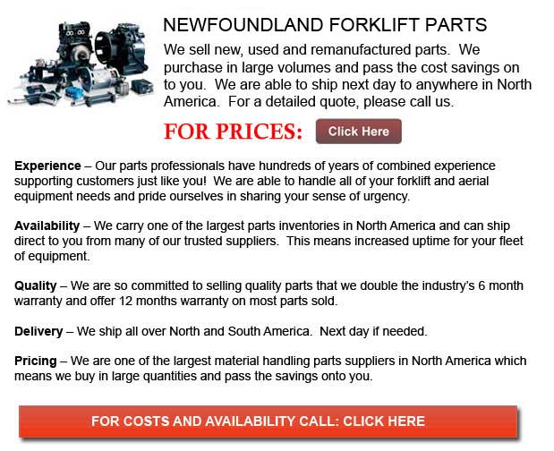 Newfoundland Forklift Parts Same Day Delivery on Select Parts