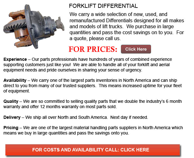 Differentials For Forklifts New Orleans Louisiana