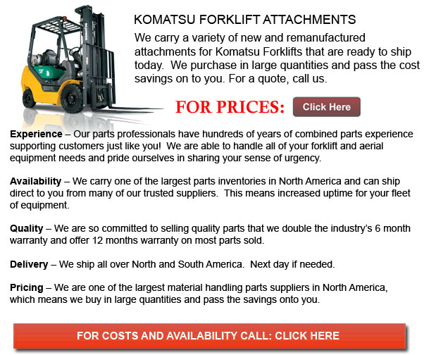Attachments for Komatsu Forklift