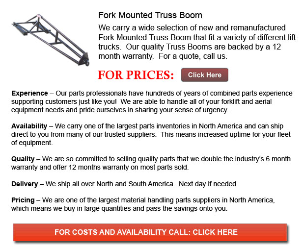 Fork Mounted Truss Booms