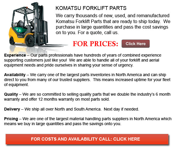 Nova Scotia Komatsu Forklift Part New And Used Inventory Available