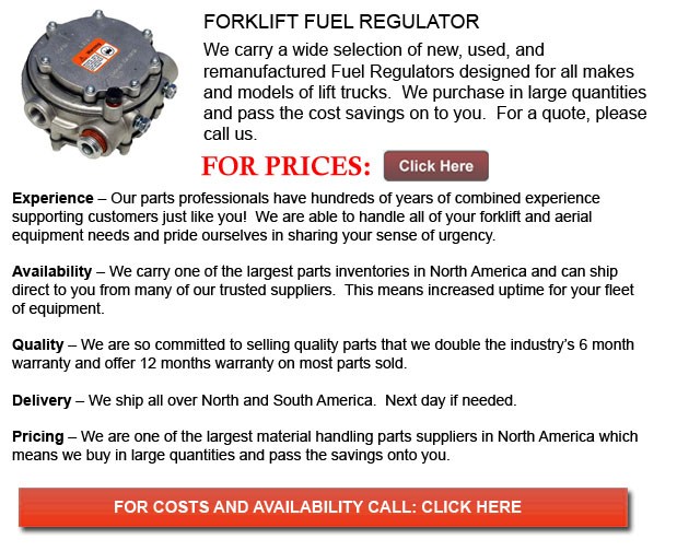 Fuel Regulator For Forklifts Philadelphia Pennsylvania