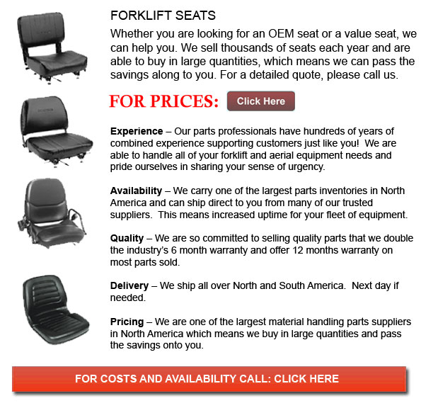 Seat for Forklifts