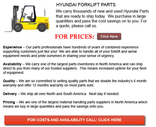 Hyundai Forklift Parts Sacramento California