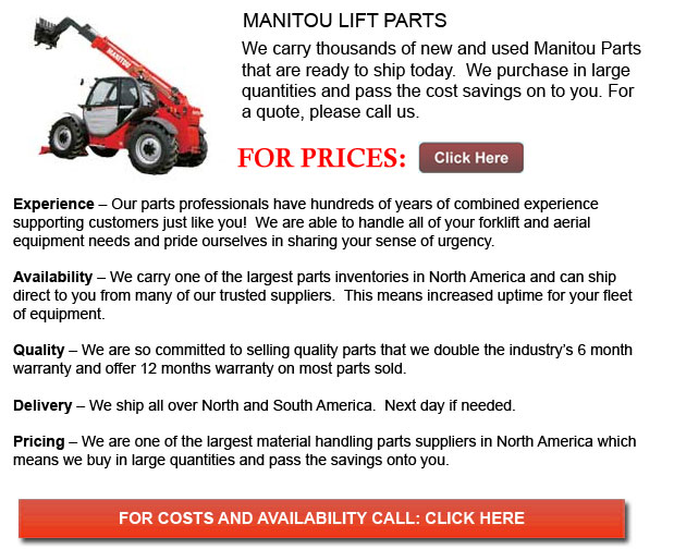 Manitou Forklift Part Sacramento California