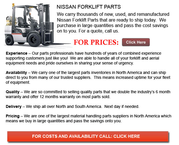 Nissan Forklift Parts San Bernardino California