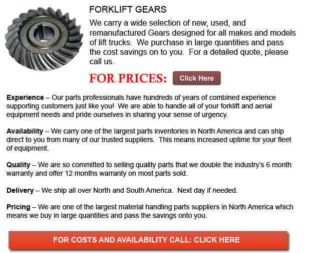 Saskatchewan Gears For Forklift New And Used Inventory Available