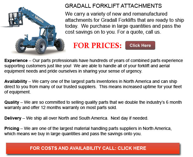 Attachments for Gradall Forklift
