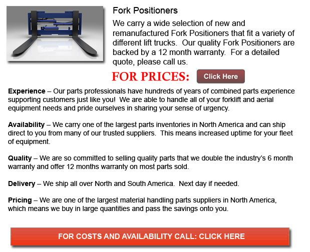 Fork Positioner for Forklift