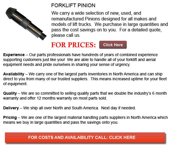 Forklift Pinion