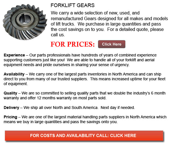 Gears for Forklift