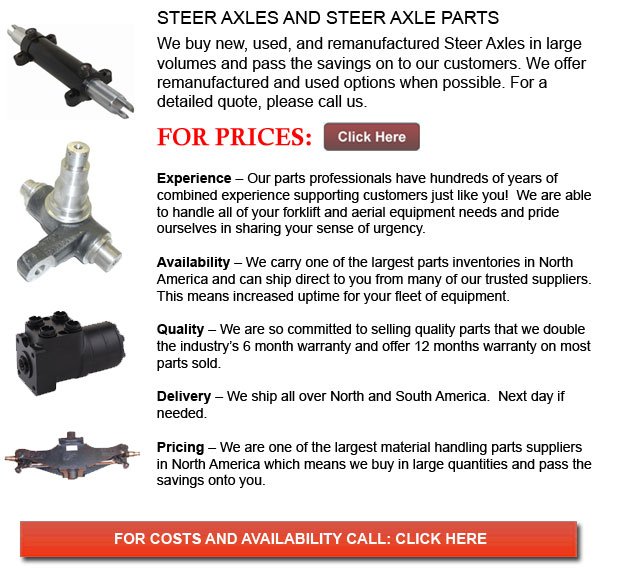 Steer Axles for Forklifts