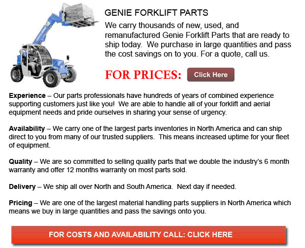 Utah Genie Forklift Parts New And Used Inventory Available