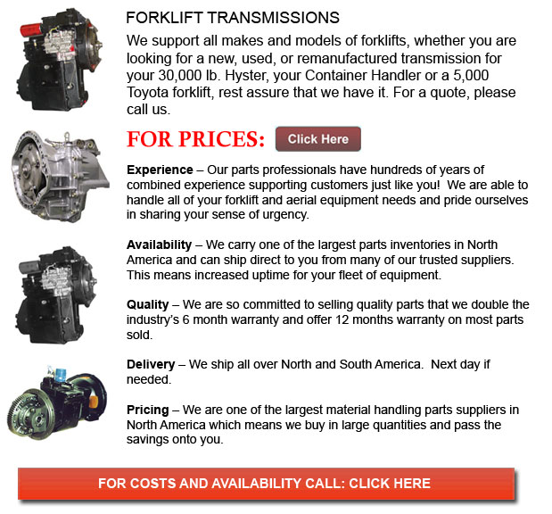 Transmission for Forklifts