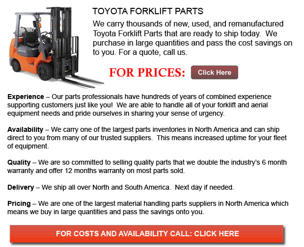 Wisconsin Toyota Forklift Part New And Used Inventory Available